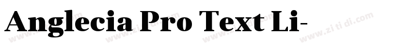 Anglecia Pro Text Li字体转换